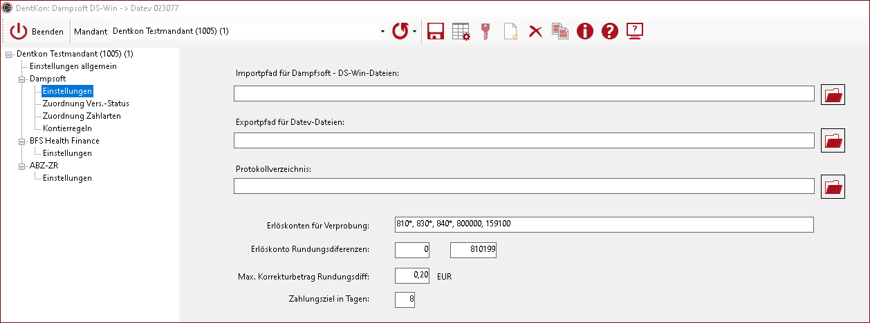 Einstellungen_Dampfsoft